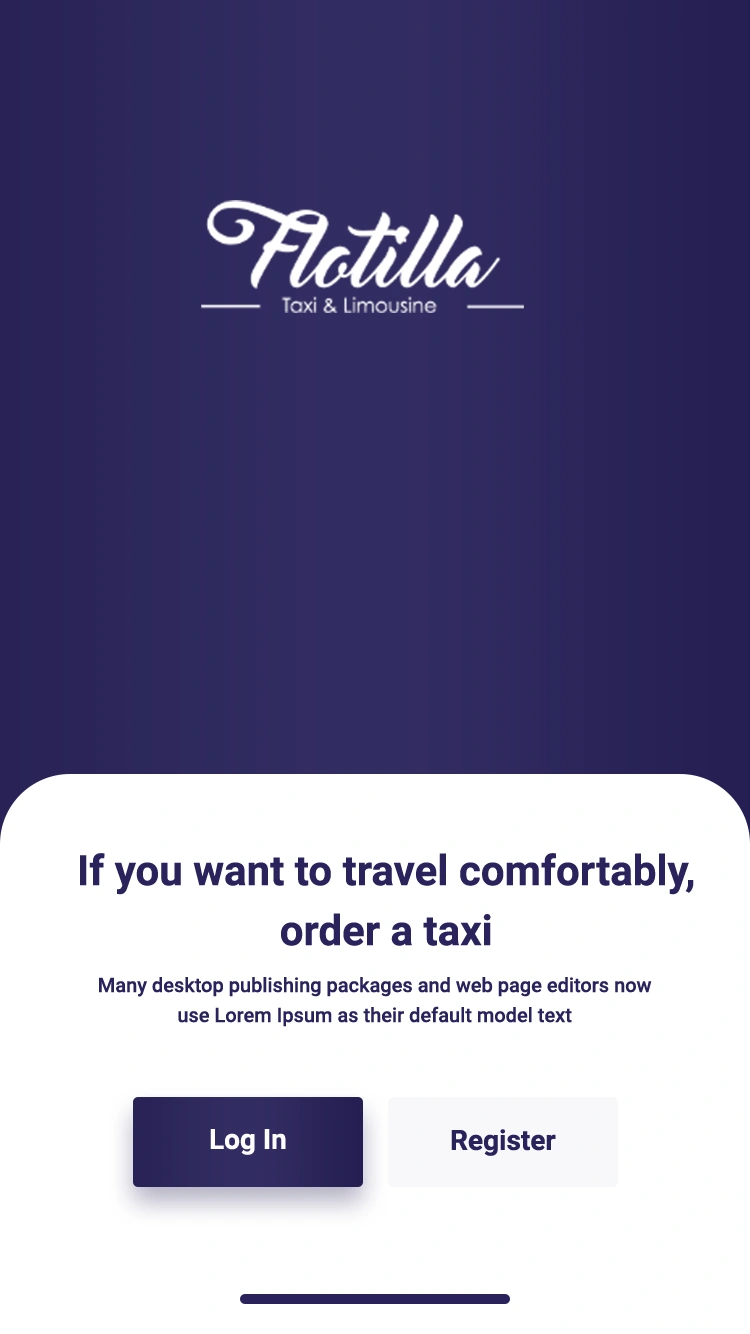 Flotilla Airport Transfer Application screen 3